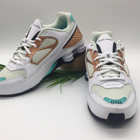 Women's Nike Shox Enigma white/black-spruce aura - Picture 6 of 8